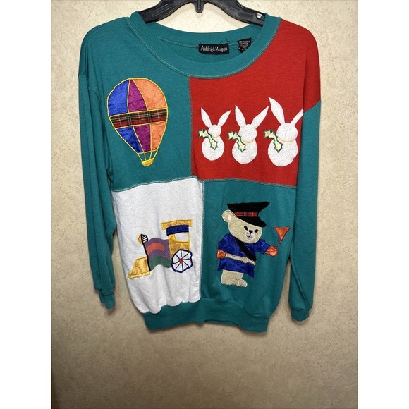 Vintage Ashleigh Morgan Christmas Pullover Sz S GUC - Picture 1 of 5